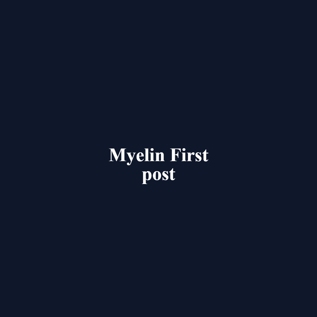 News from Myelin Demo 1